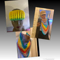 Rainbow Bright Triangle Ear Warmer Set