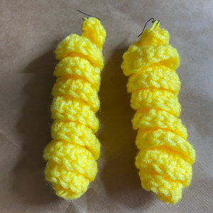 Crochet twist earrings