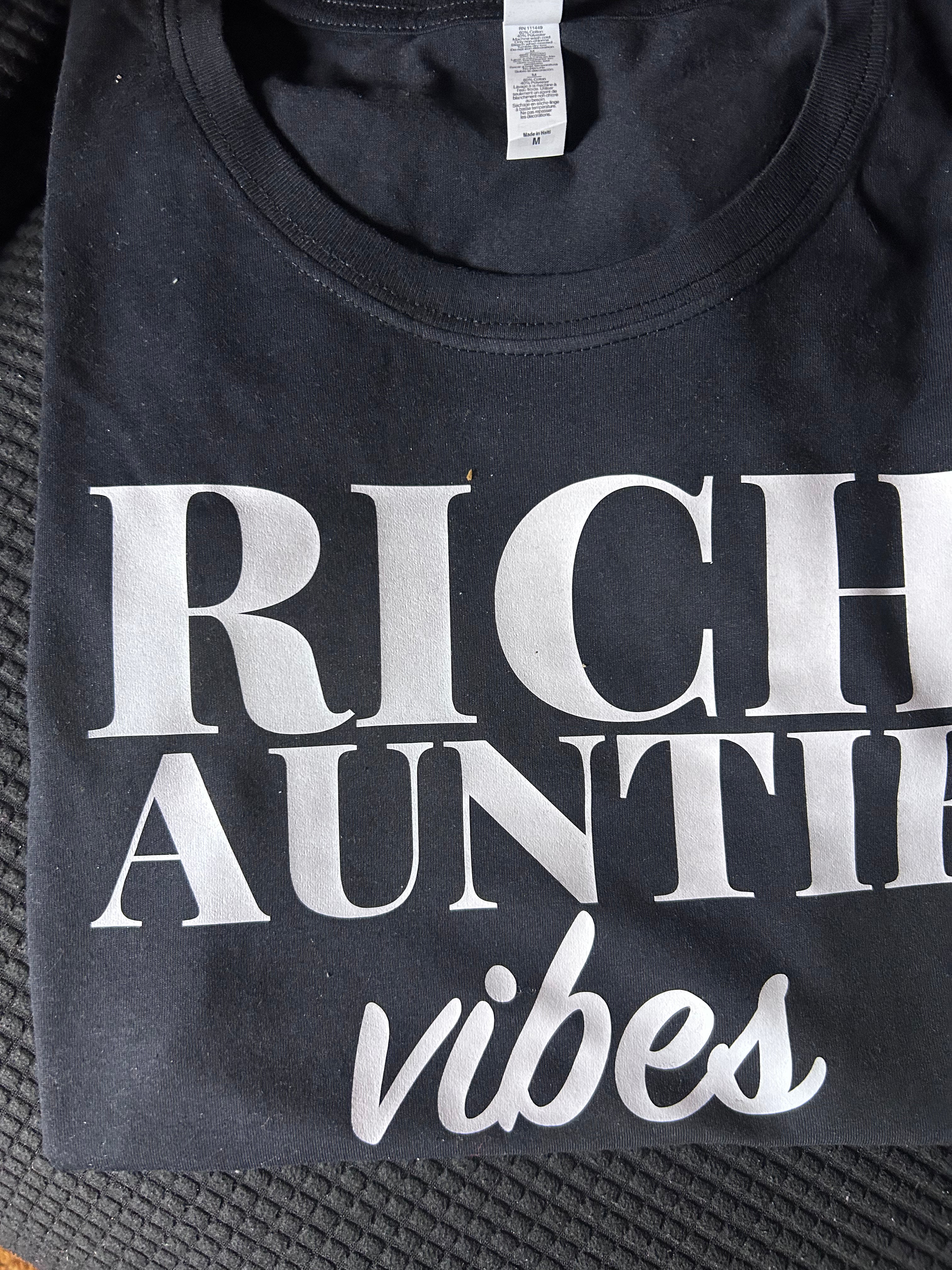 Rich Auntie Vibes