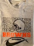 Browns running helmet
