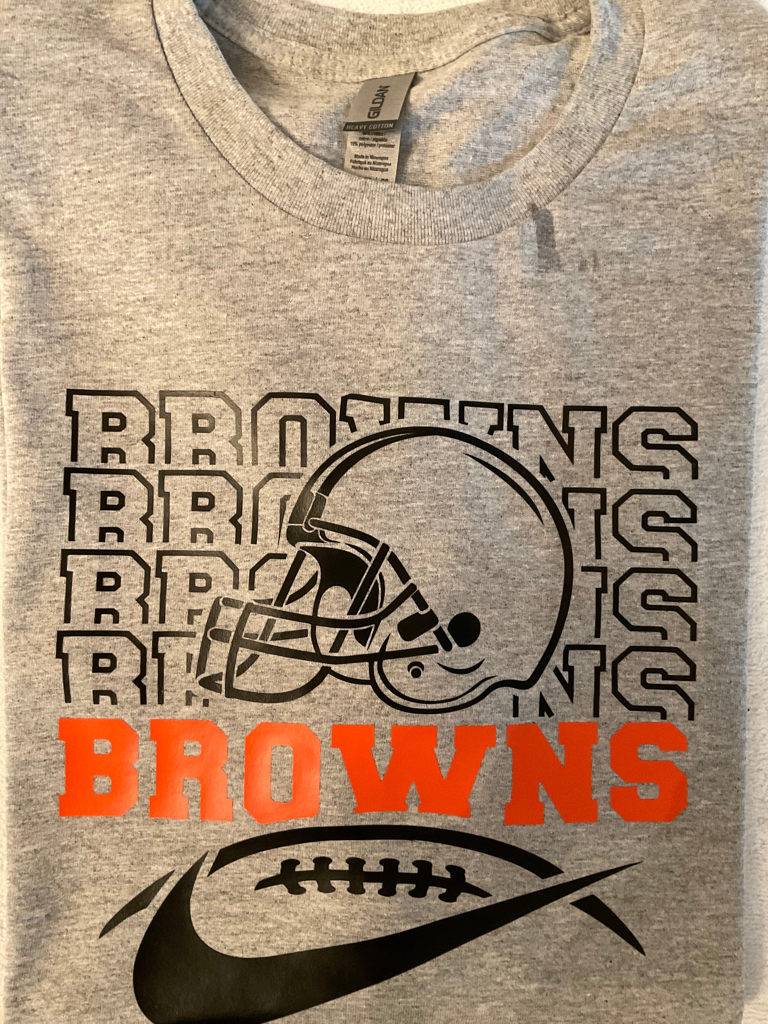 Browns running helmet