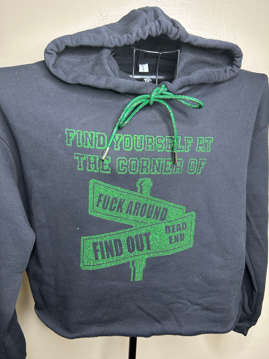 F*uck Around and Find Hound Crop Hoodie